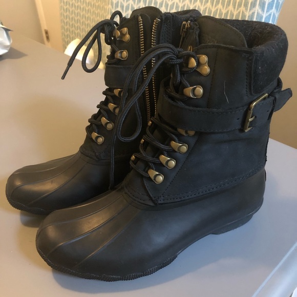 sperry shearwater black